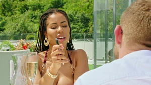 VIXEN - Brunette ebony Kira Noir handjob